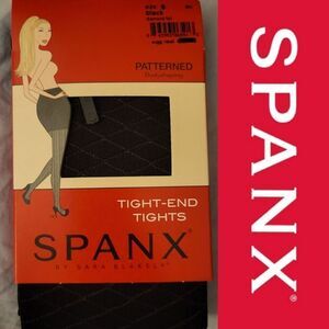 NEW SPANX bodyshaping TIGHT END TIGHTS black patterned size B